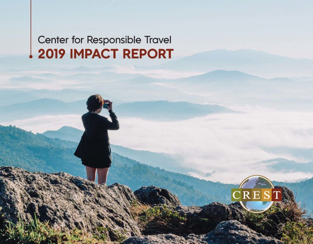 Cover of The Center for Responsible Travel's 2019 Impact Report.